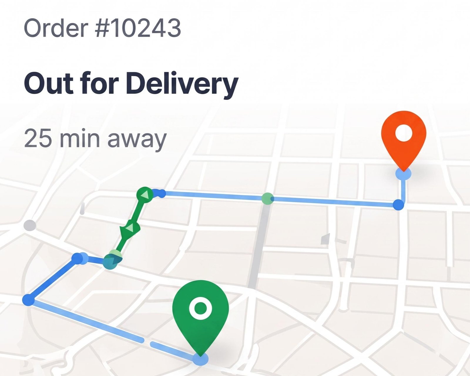 Delivery tracking preview