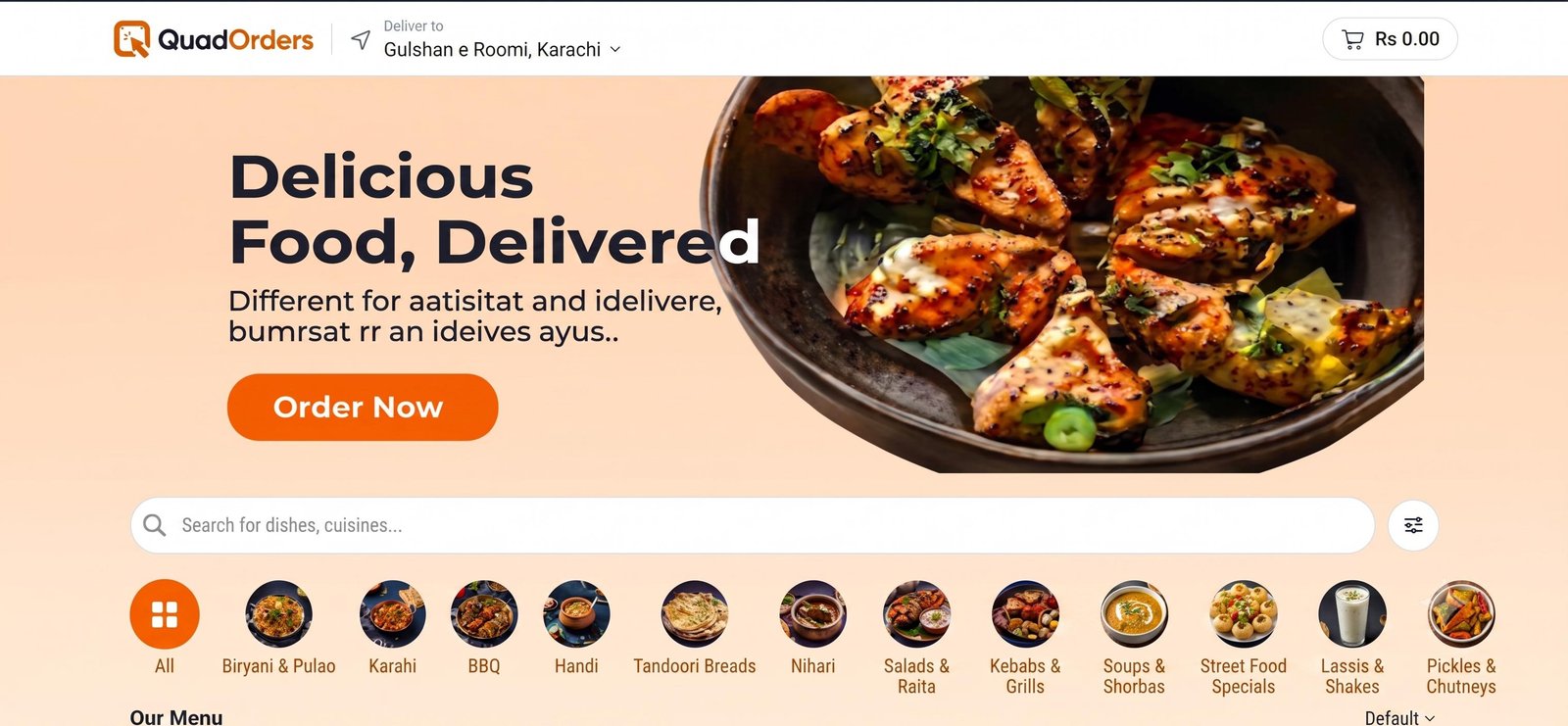 Online ordering preview